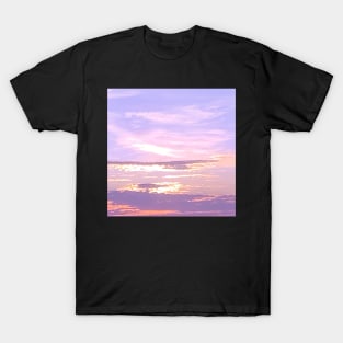 Cloudy pink sunset sky T-Shirt